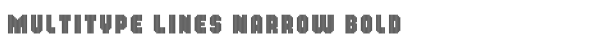 MultiType Lines Narrow Bold image